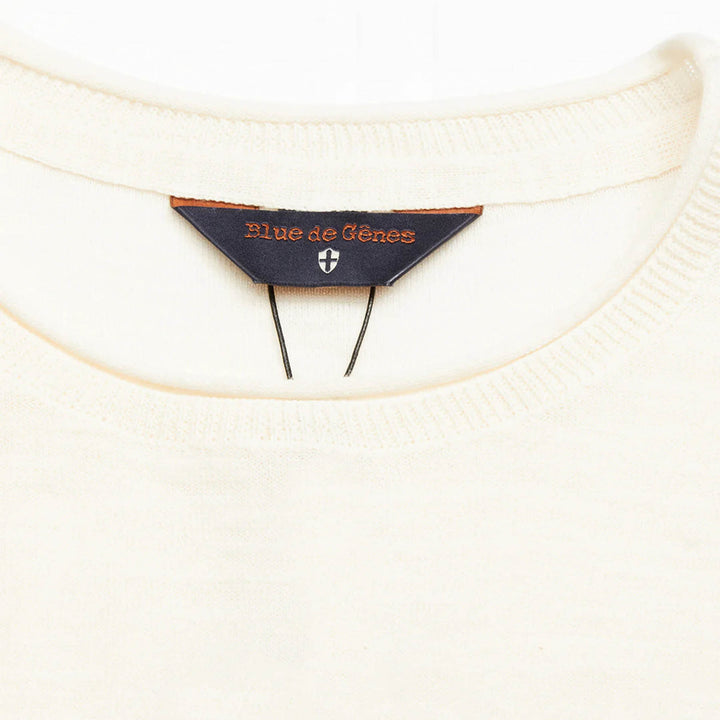 Blue de Gênes Pullover Monte Knit Bianco