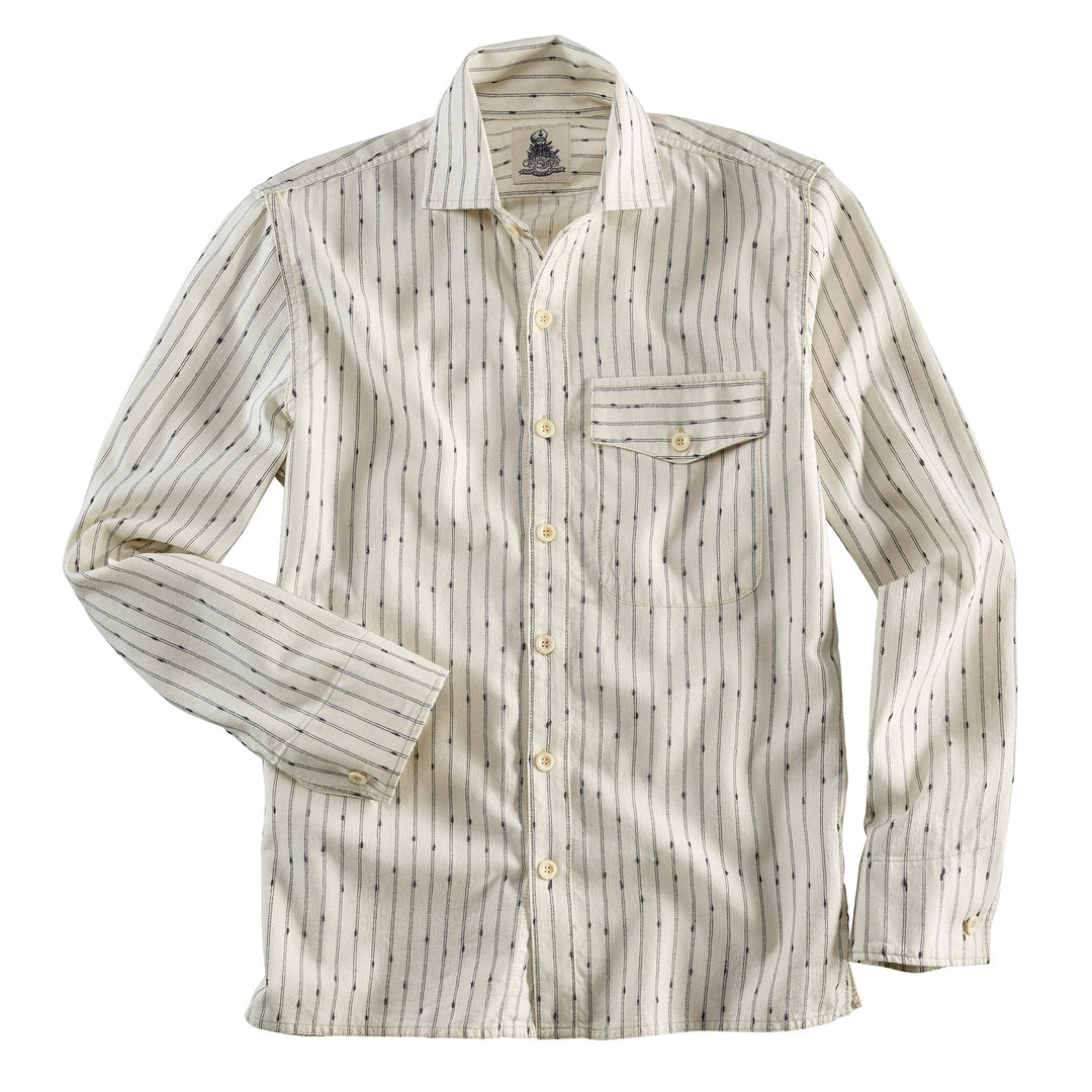 Camisa de rayas azules del Capitán Santor