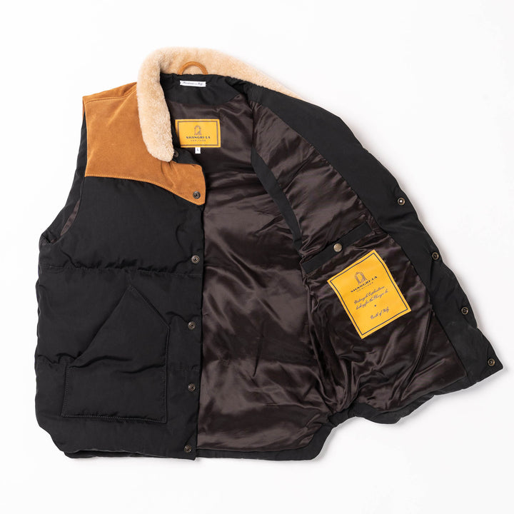 Shangri-La down vest Bivacco Black
