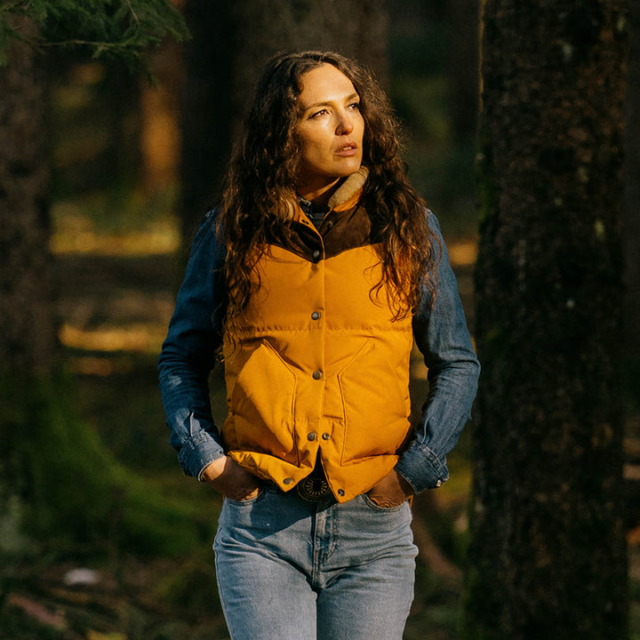 Shangri-La Women's Down Vest Bivacco Yellow