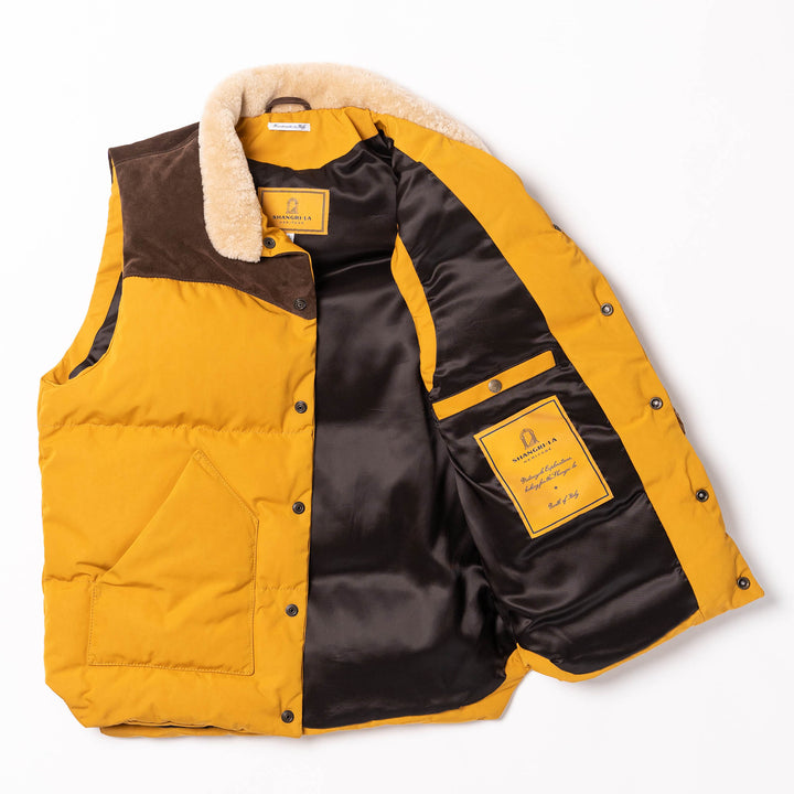 Shangri-La down vest Bivacco Yellow