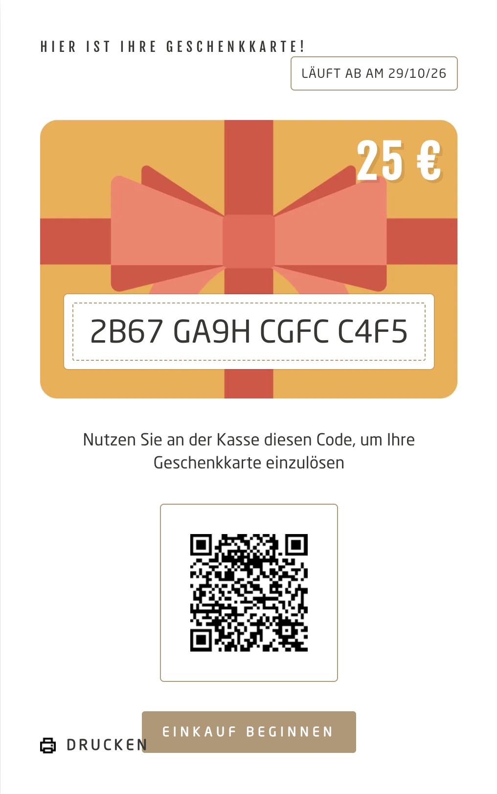 gift card