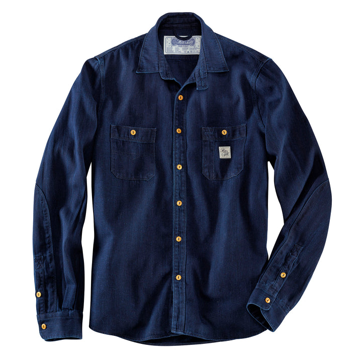 Chemise Dents De Poule Work Indigo