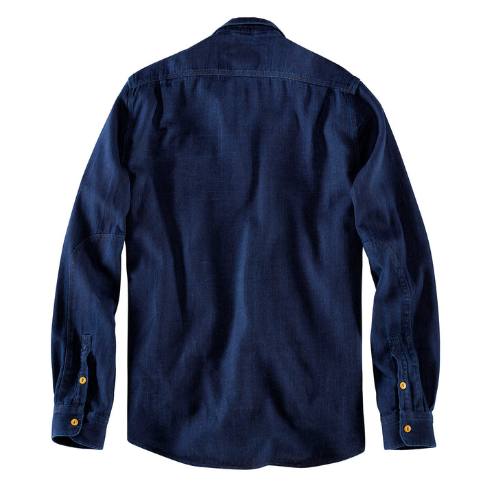 Chemise Dents De Poule Work Indigo