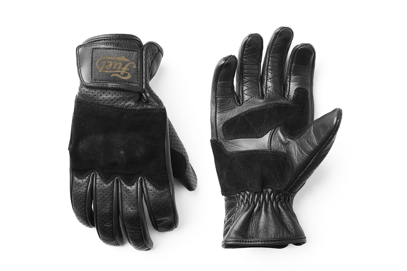 blackfield handschuhe Fuel "Rodeo" Leder-Handschuhe Schwarz – Bad and Bold