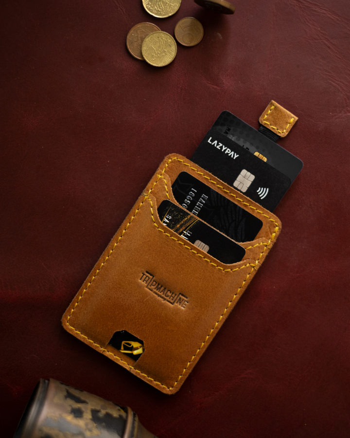 Trip Machine Cardholder Wiberg Tan