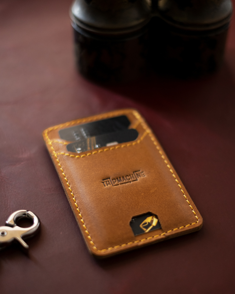 Trip Machine Cardholder Wiberg Tan