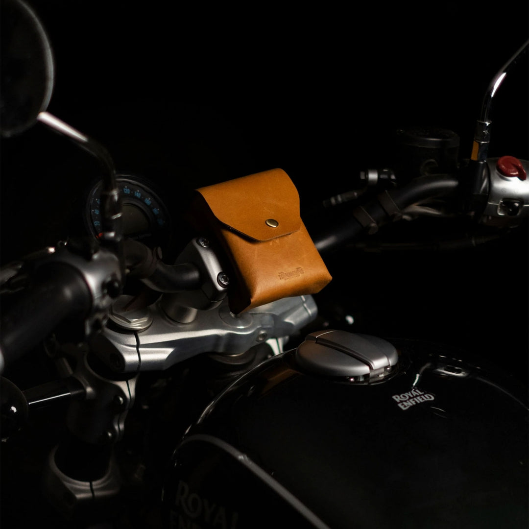 Trip Machine Tan Motorcycle Grips Trip Machine Trooper Helmet Bag