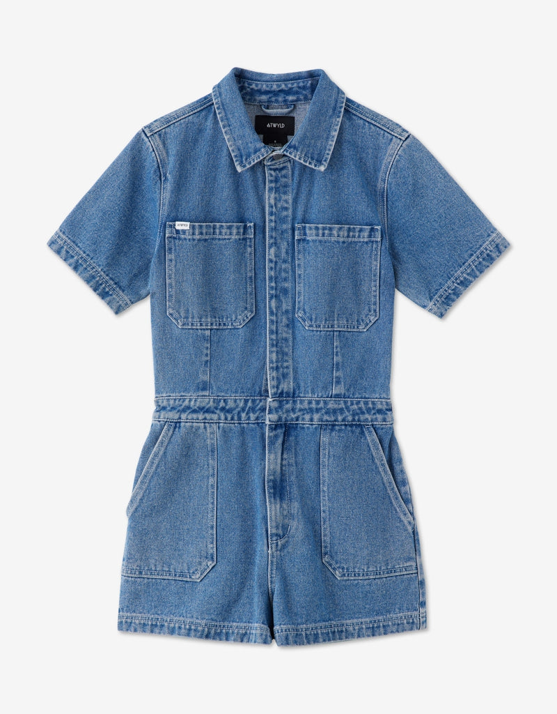 Atwyld denim overall Station Romper