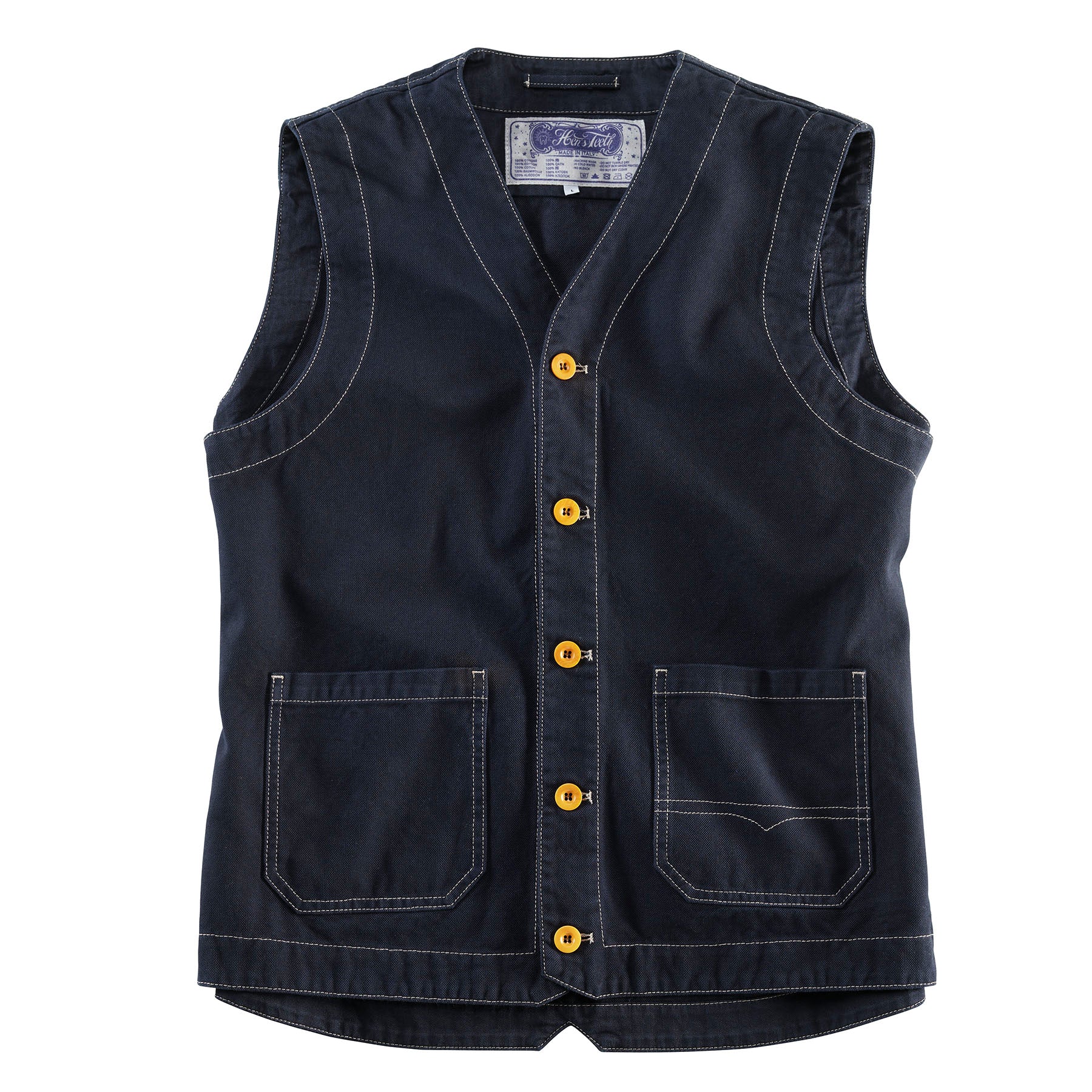 Hen's Teeth Weste Canvas Azul – Bad and Bold - Biker's finest