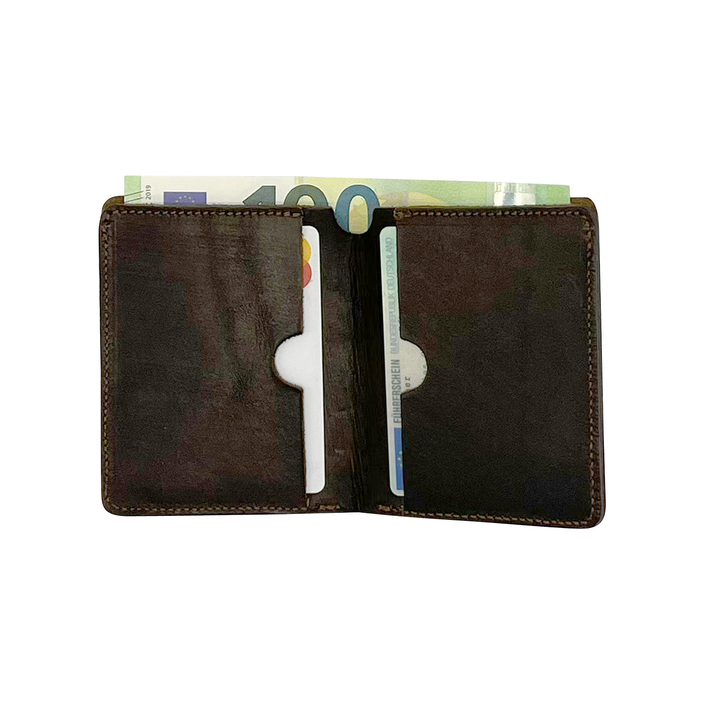 Thedi Leathers Portemonnaie Card Holder Brown