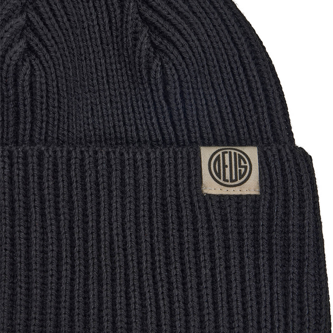 Deus Beanie Pill Merino Black