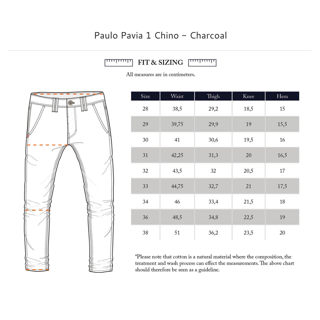 Blue de Gênes Chino Paulo Pavia Charcoal