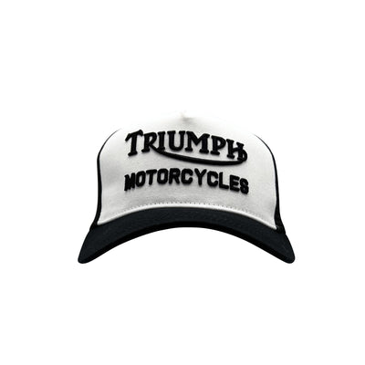 Triumph Motorcycles Cap Oil Trucker White