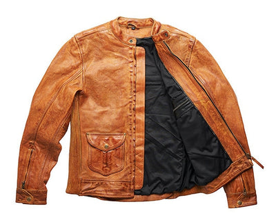 Fuel Leather Jacket Sidewaze Black