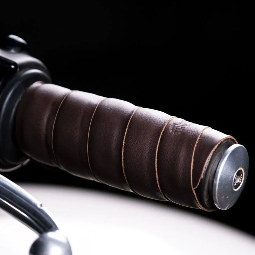 Trip Machine Motorcycle Leather Grip Wraps Trip Machine Grips Wrap