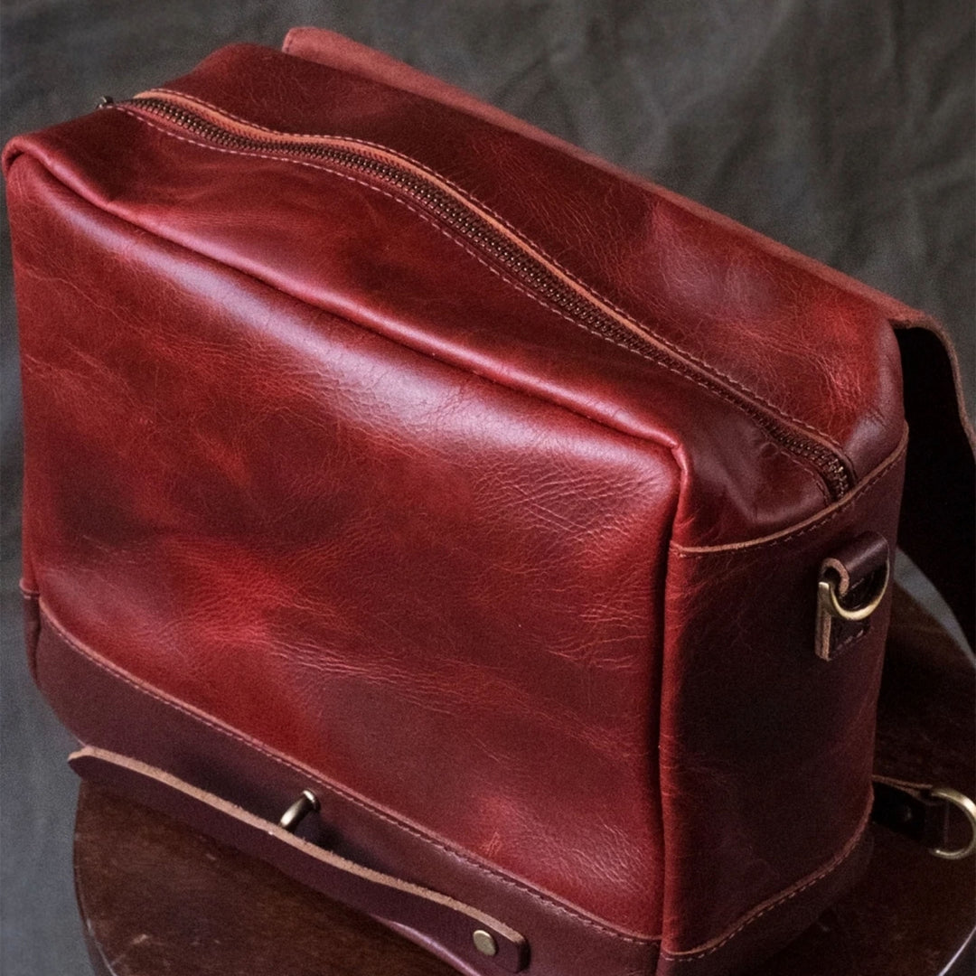 Trip Machine Messenger Bag Cherry