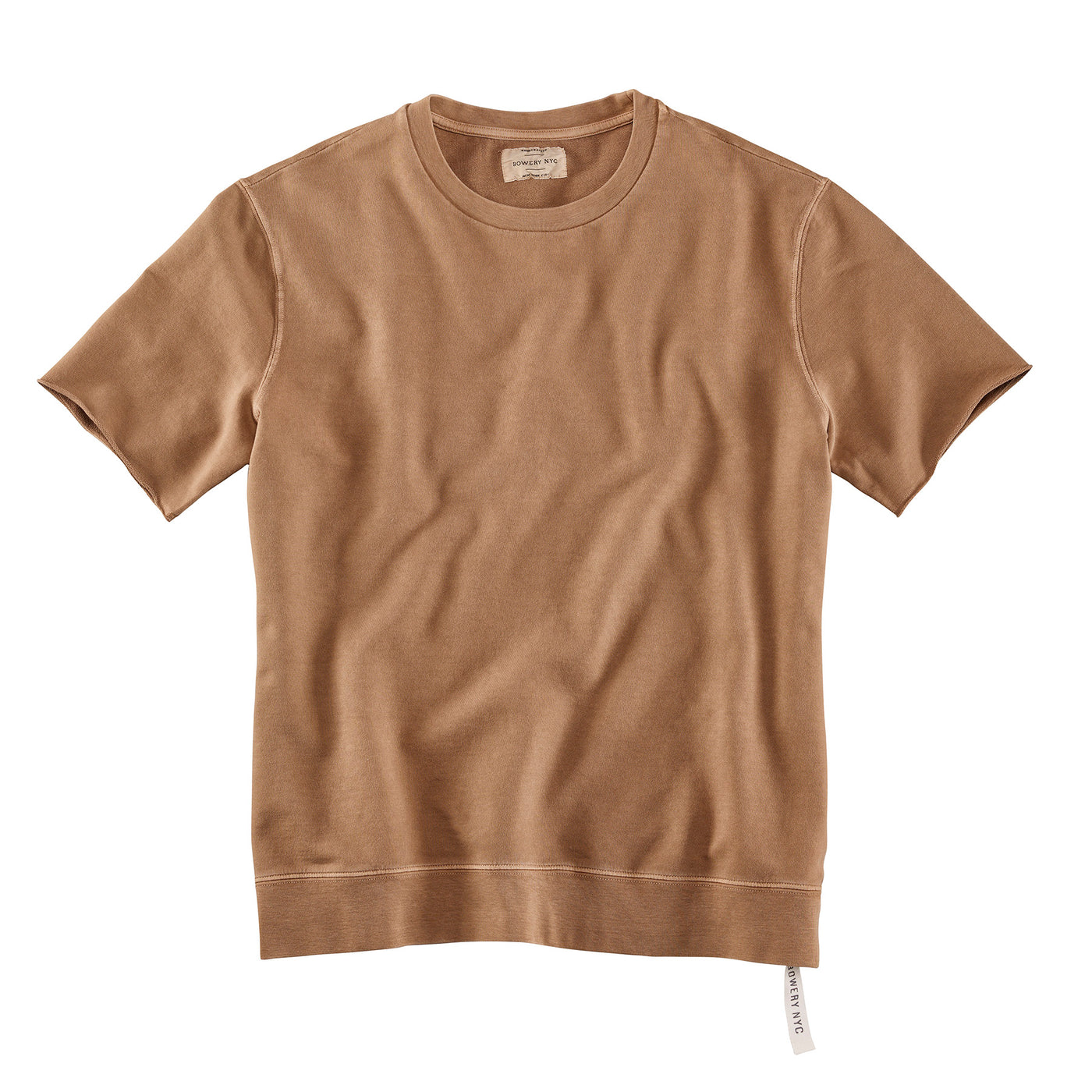 Bowery NYC Essential Military Short Sleeve Sweater