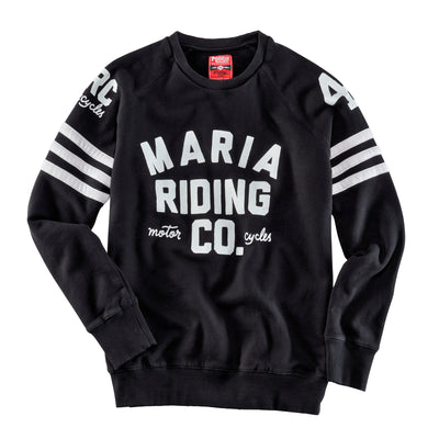 Maria Riding Company Pull Sweat d'hiver Noir
