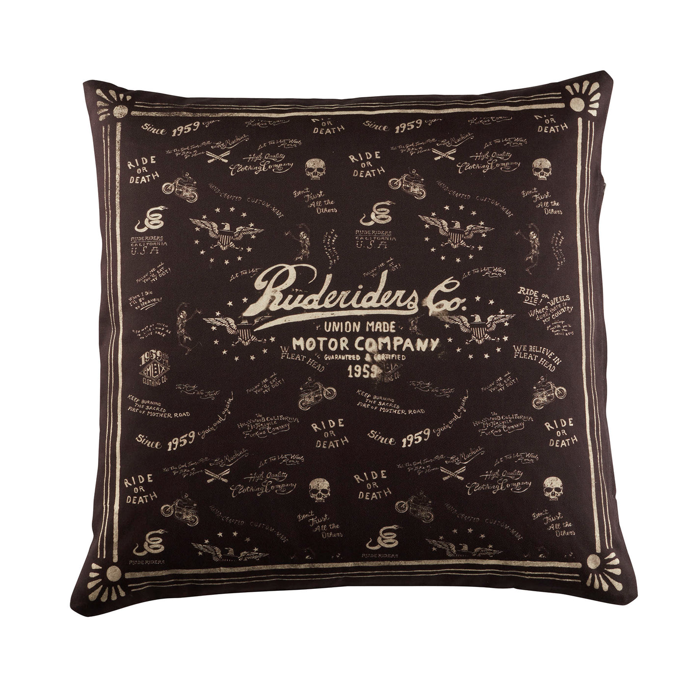 Rude Riders cushion cover Rude Roots