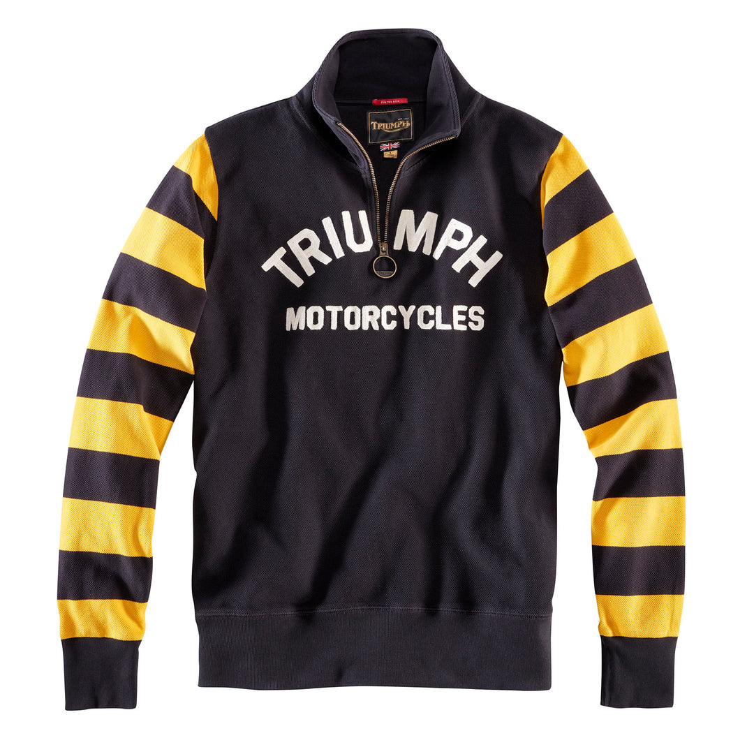 Triumph Motorcycles Sweater Highly Yellow Bad and Bold Biker s finest