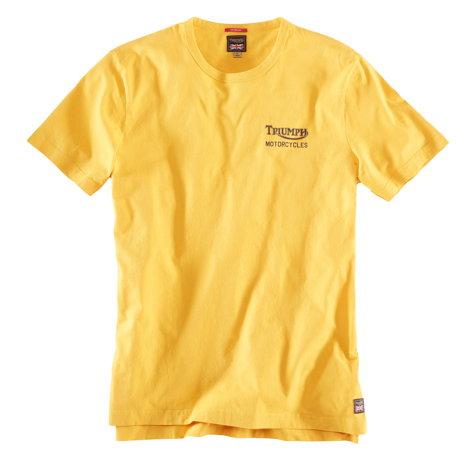 Triumph Motorcycles Adcote Gold T-Shirt – Bad and Bold - Biker's