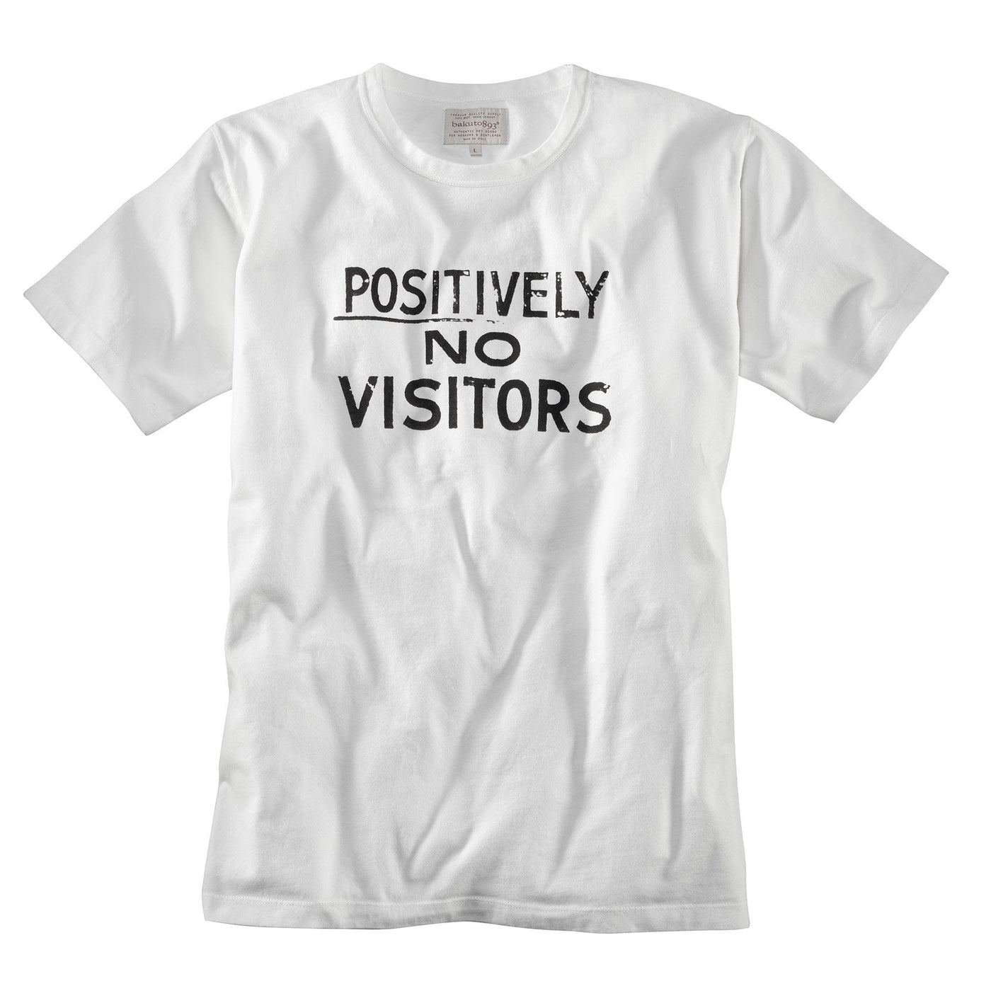 Bakuto893 T-Shirt Pos. No Visitors White