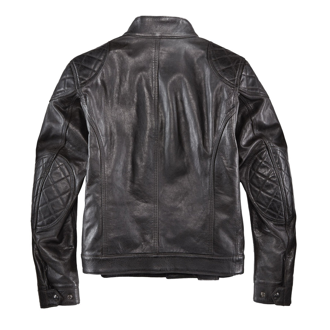 Belstaff Giacca in Pelle da Moto Brooklands Nera – Bad and Bold