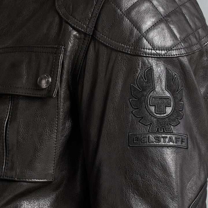 Belstaff Motorcycle Lederjacke Brooklands Schwarz