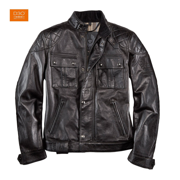 Belstaff Motorcycle Leather Jacket Brooklands Black – Bad and Bold