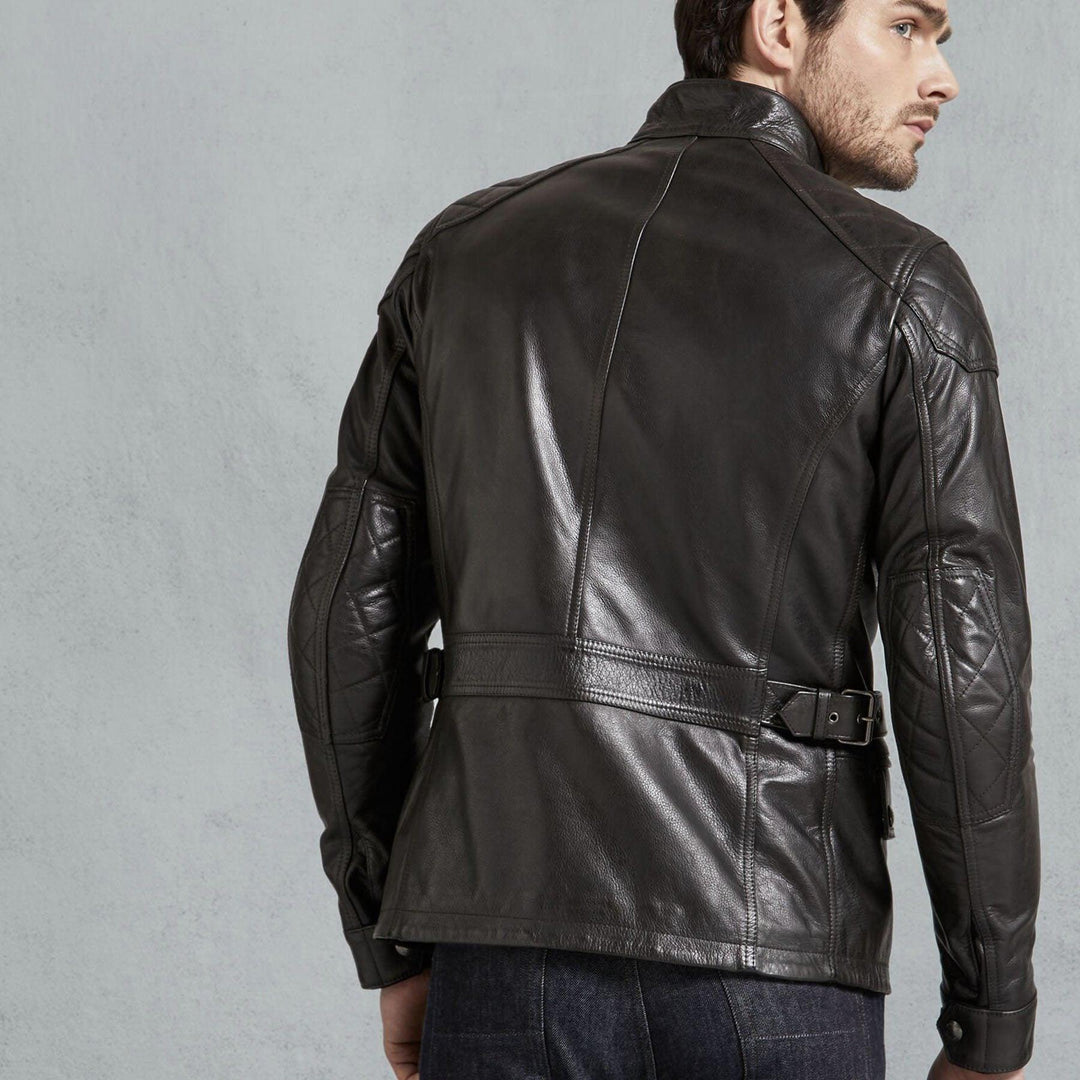 Belstaff Motorcycle Lederjacke Turner schwarz