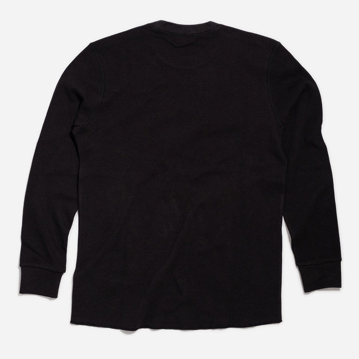 Bike Shed Pullover Waffle Black