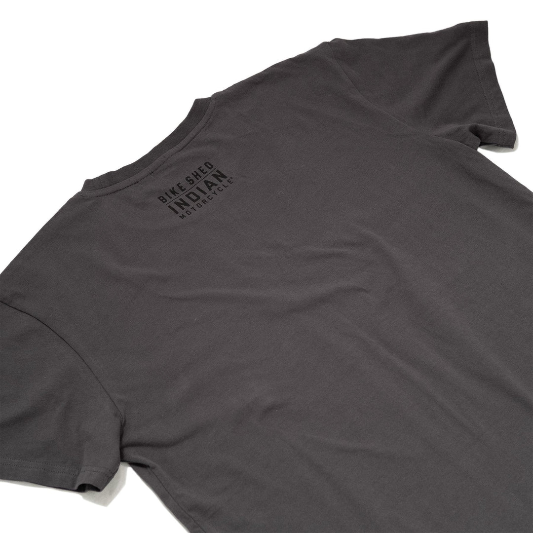 Bike Shed T-Shirt Indian Shirt Charcoal