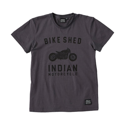 Bike Shed T-Shirt Indian Shirt Charcoal