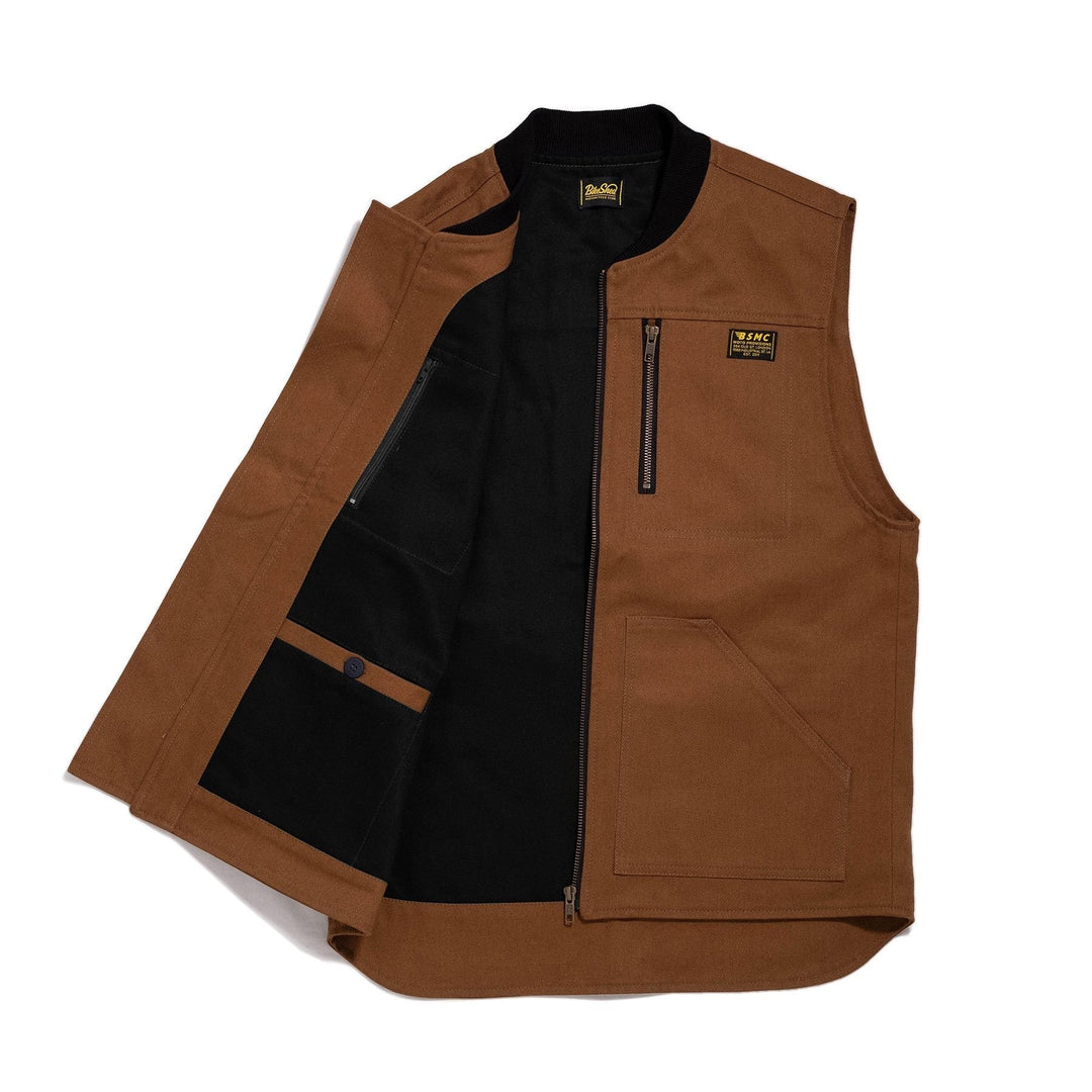 Bike Shed Weste Utility Vest Tan