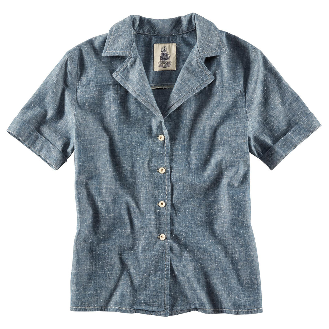 Captain Santors Damenhemd Hawaii Chambray