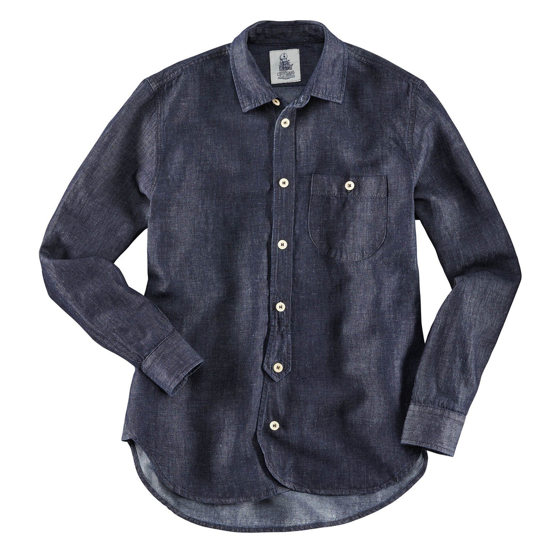 Captain Santors Hemd Denim Lino