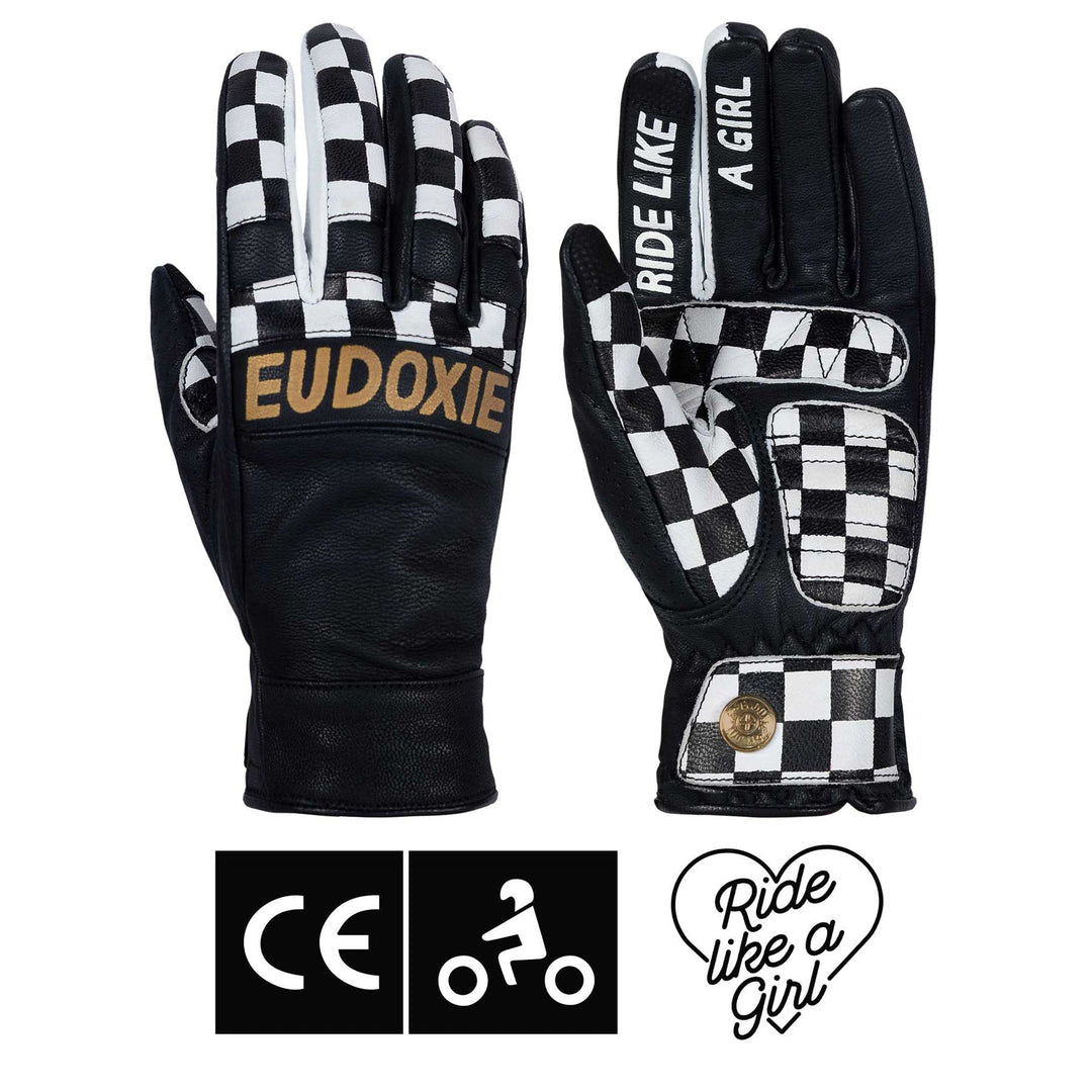 Eudoxie Lederhandschuhe Gold