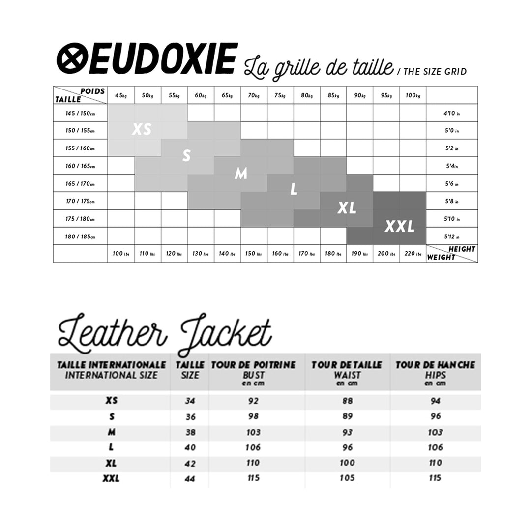 Eudoxie Lederjacke Flower