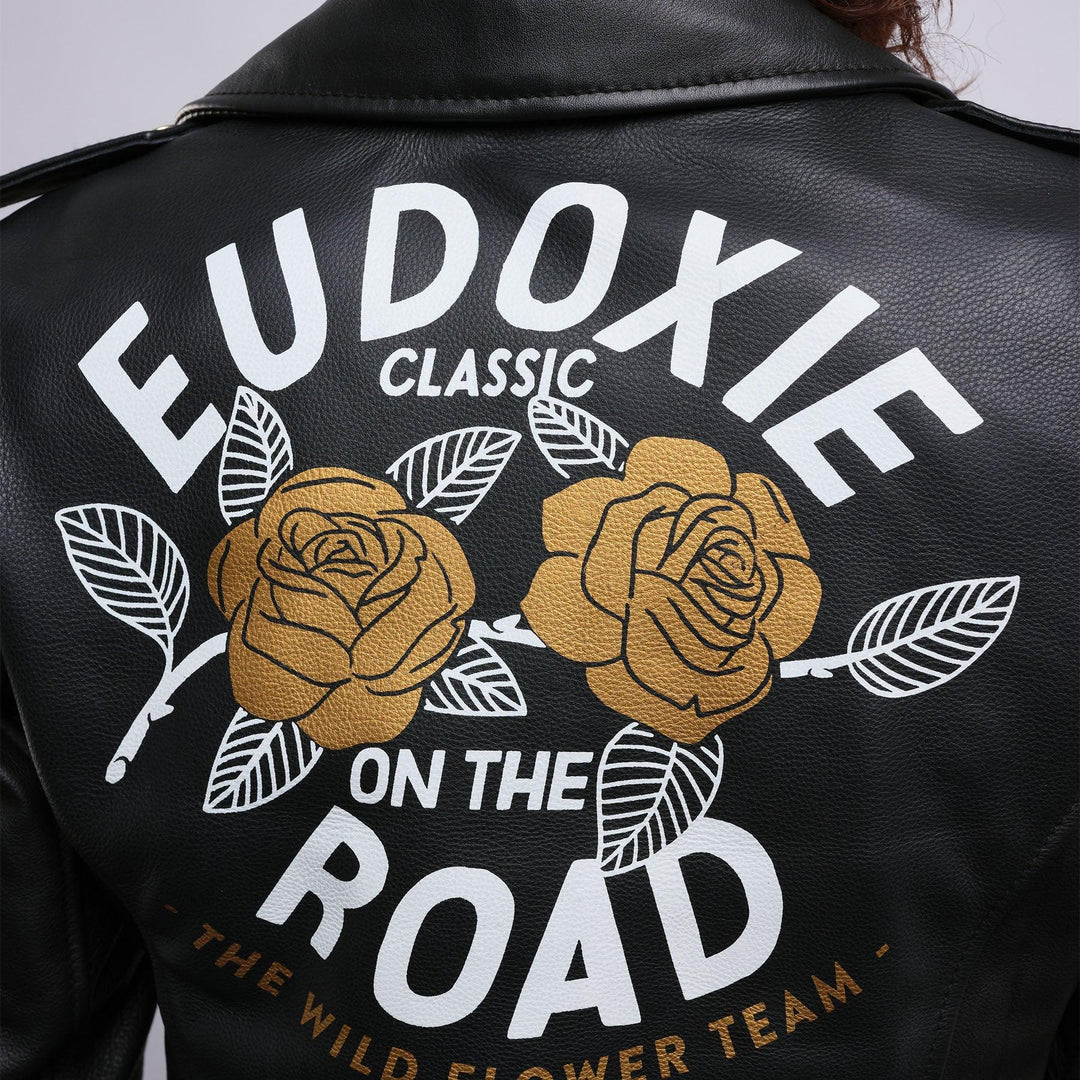 Eudoxie Lederjacke Flower