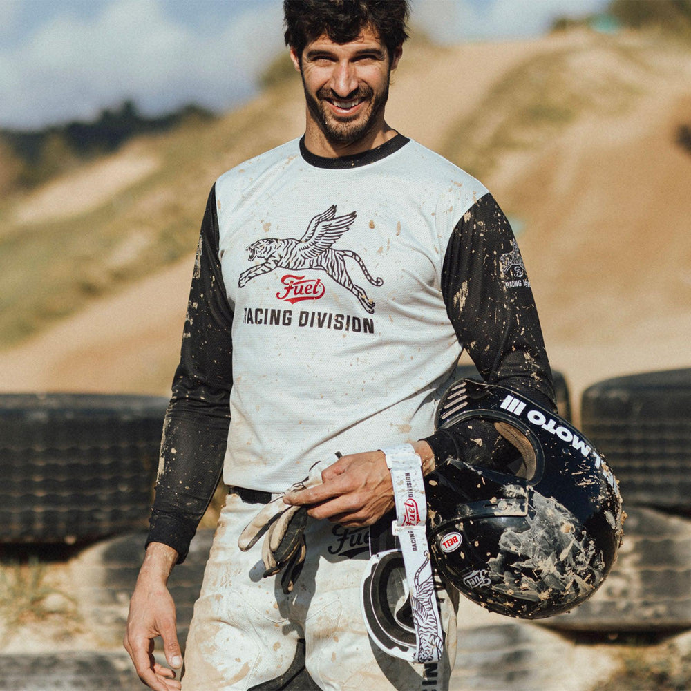 Fuel Enduro Moto Jersey Racing Division White