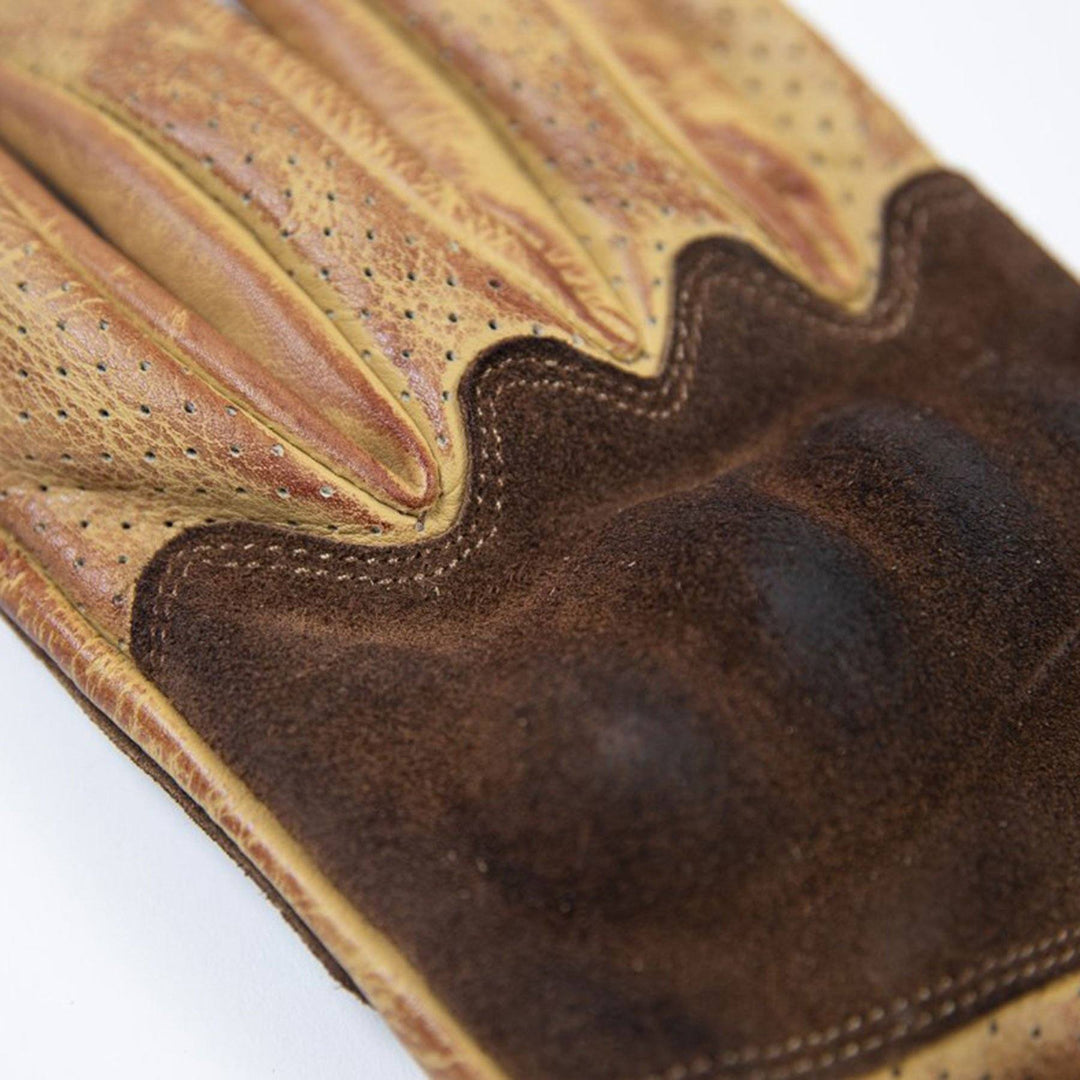 fuel rodeo handschuhe Fuel "Rodeo" Leder-Handschuhe Naturfarben und dunkelbraun – Bad and Bold