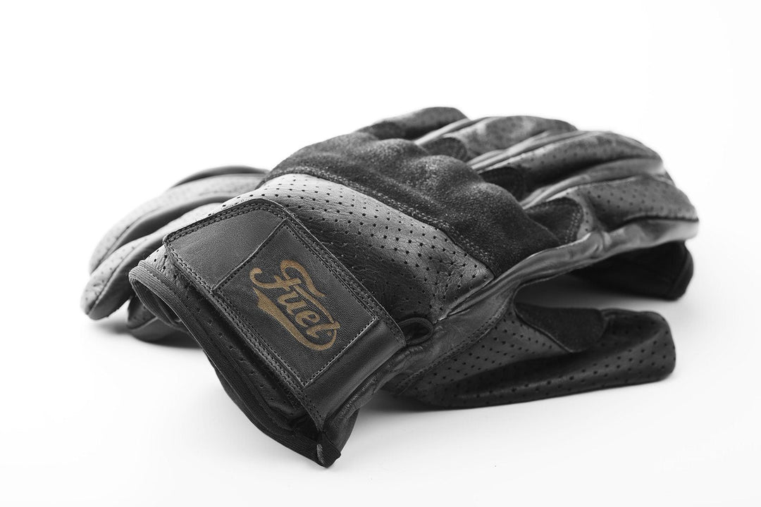 fuel rodeo handschuhe Fuel "Rodeo" Leder-Handschuhe Schwarz – Bad and Bold