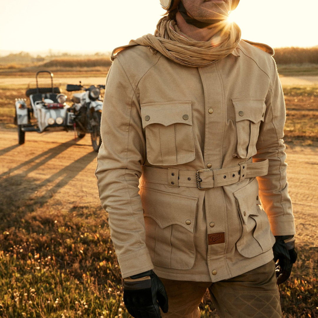 Fuel Motorradjacke Safari Jacket Sand