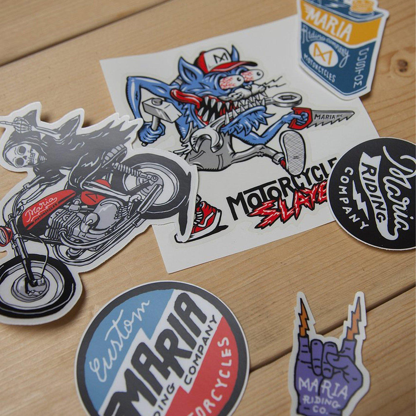 Maria Riding Company Sticker Pack Red