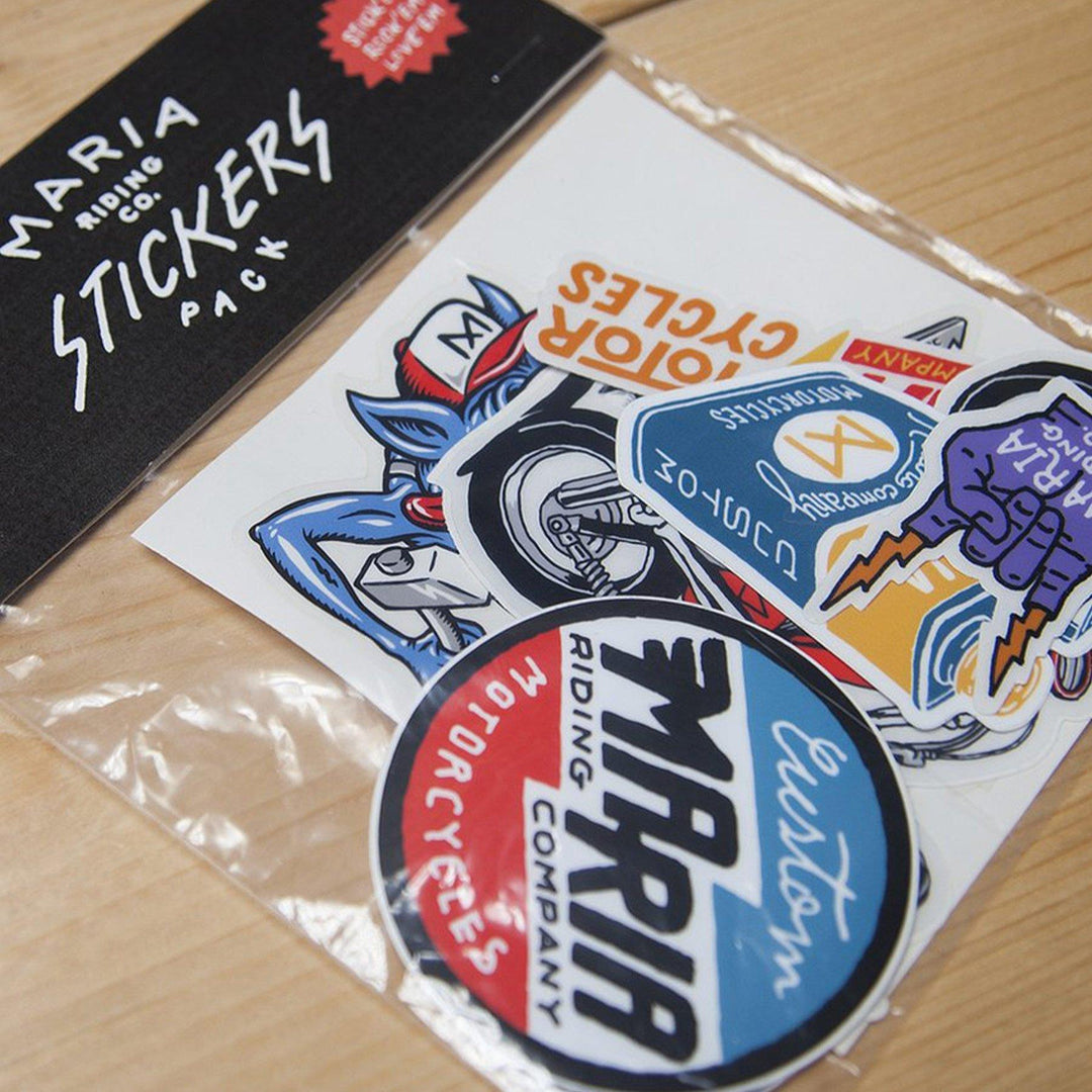 Maria Riding Company Sticker Pack Red