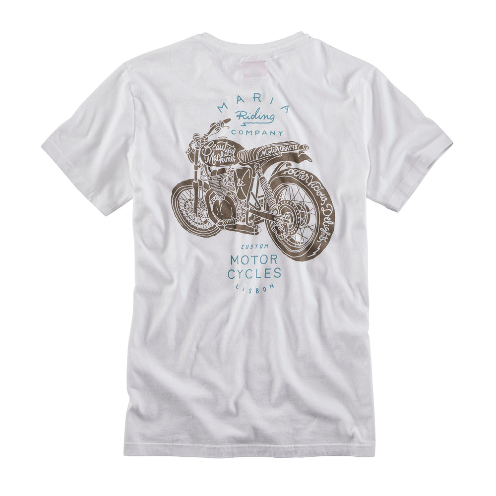 Maria Riding Company T-Shirt Big Twin White