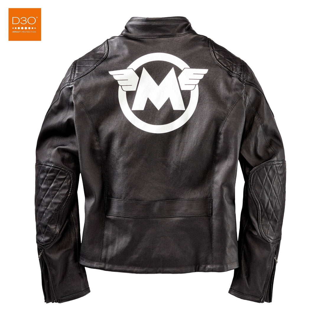 Matchless Lederjacke PM M5 Logo Schwarz