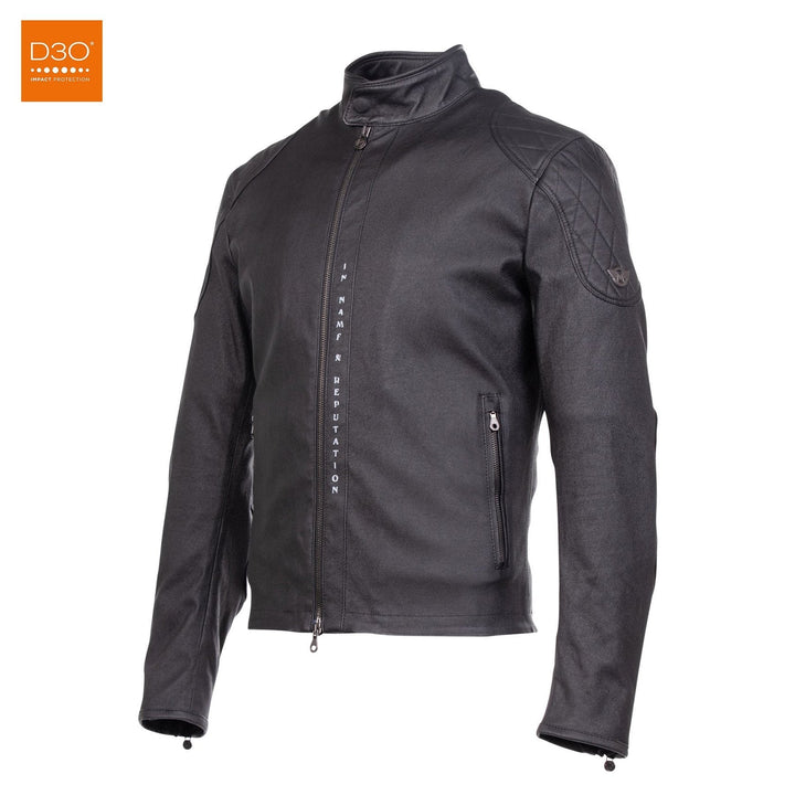 Matchless Lederjacke PM M5 Logo Schwarz