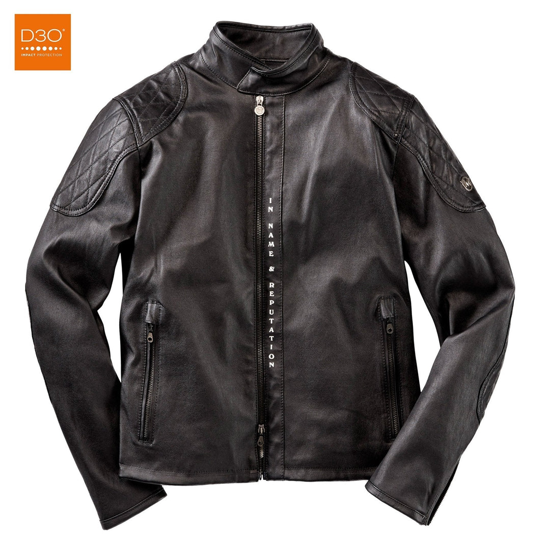 Matchless Lederjacke PM M5 Logo Schwarz